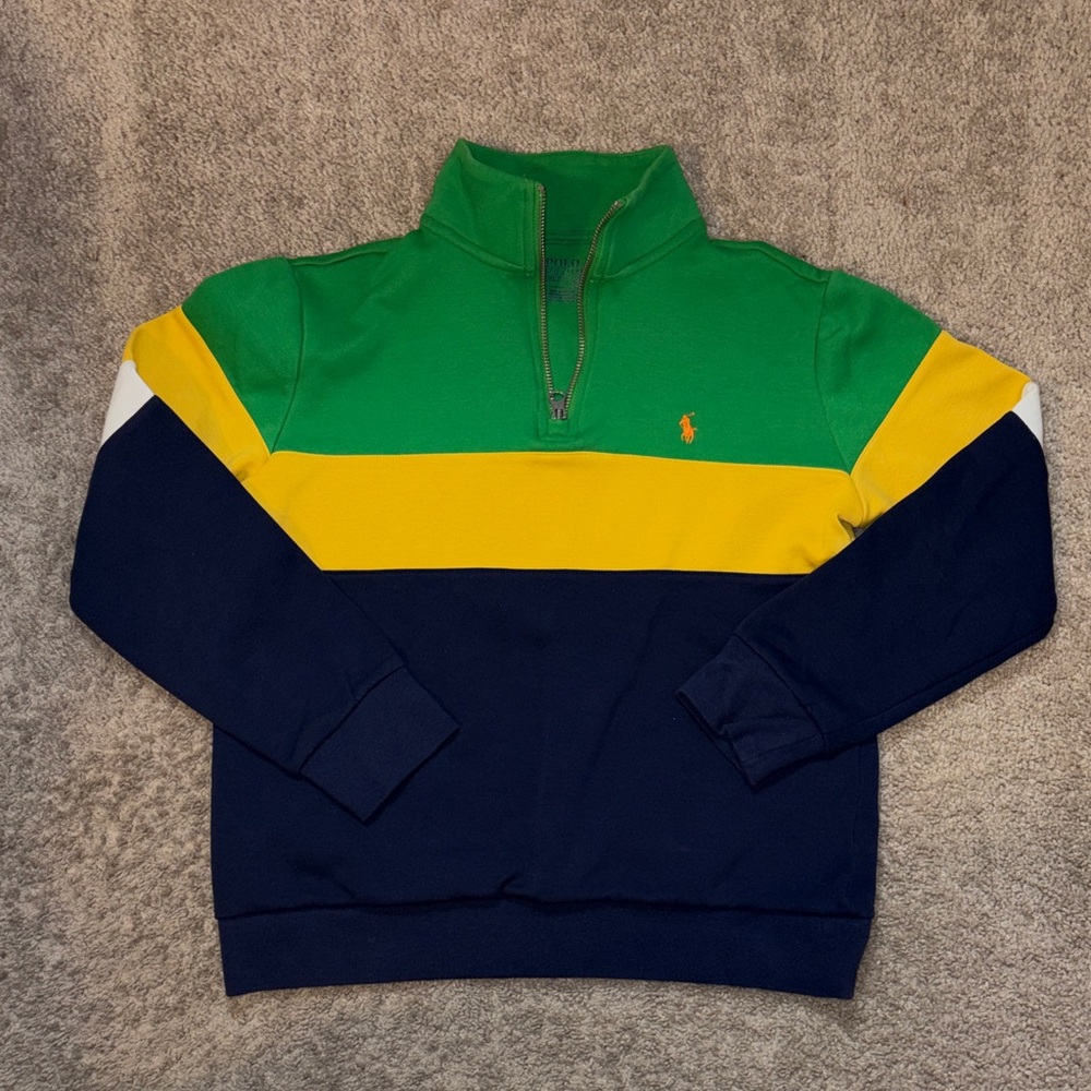 Kids Polo  Quarter Zip Track Suit - Picture 2 of 6